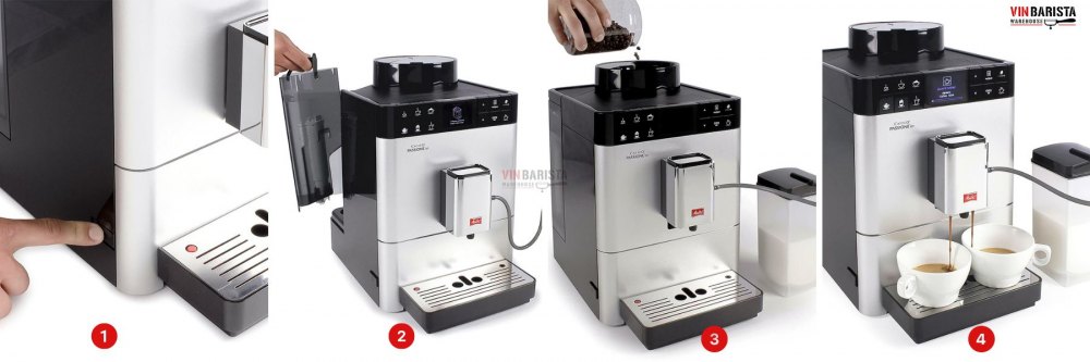 Cách sử dụng máy pha cà phê tự động đơn giản 