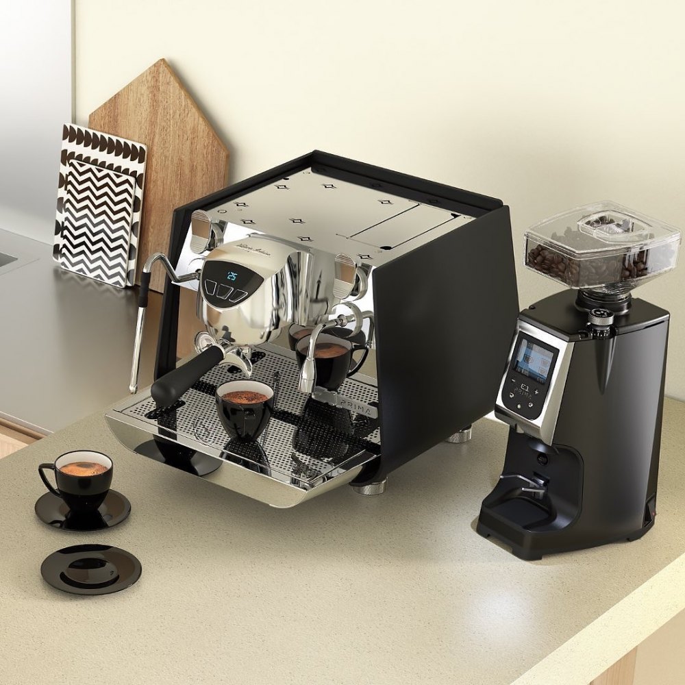 Combo máy pha cà phê Victoria Arduino E1 Prima và máy xay Atom Prima cho quán nhỏ