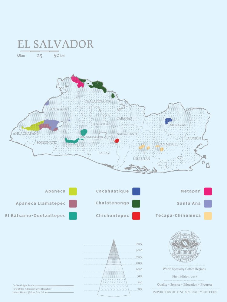 Những vùng trồng cà phê nổi tiếng ở El Salvador