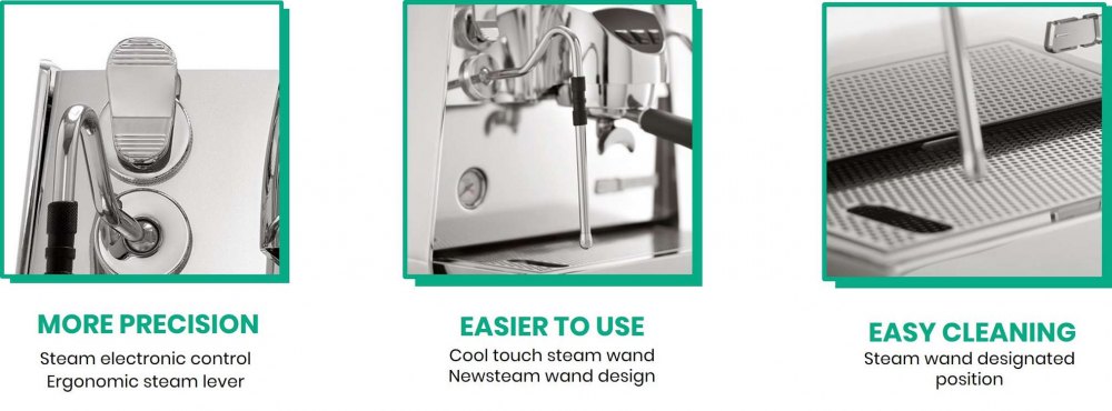 Buy Eagle One Prima espresso machine, get free Atom Prima coffee grinder with matching color