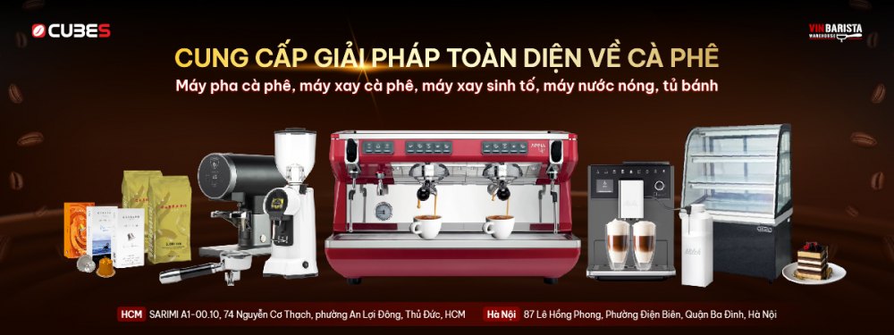 Vinbarista là đơn vị cung cấp giải pháp cà phê toàn diện gồm máy pha cà phê