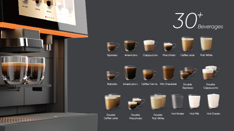 Máy pha cà phê siêu tự động công nghiệp Kalerm X460