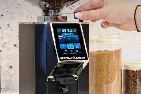 Hệ thống đo khoảng cách lưỡi dao trong Eureka Mignon Specialità Smart