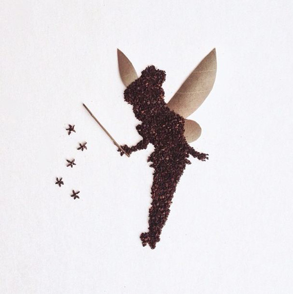 SUPER BEAUTIFUL PICTURES DRAWED WITH COFFEE PIECES