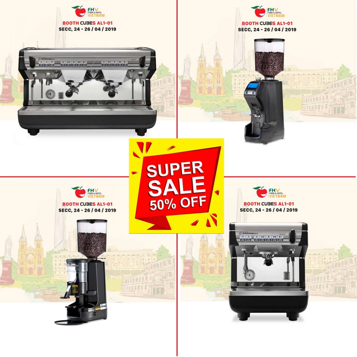 Food and Hotel – FHV 2019: OFFER UP TO 50 ++ AT CUBES ASIA HCM STORE
