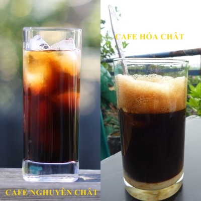 DIFFERENT CHEMICAL COFFEE AND PURE COFFEE