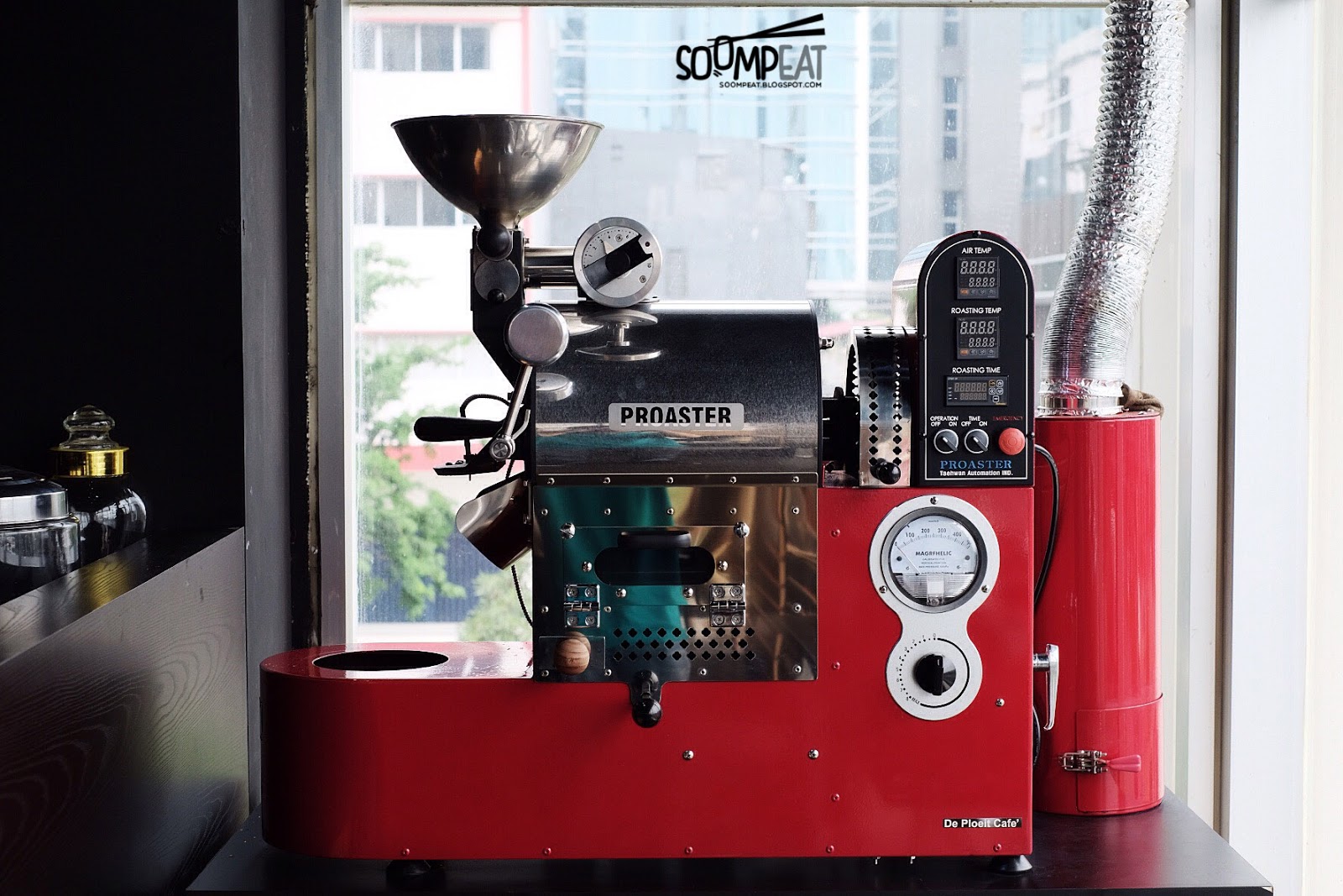 Máy rang cà phê màu đỏ Proaster THCR-01