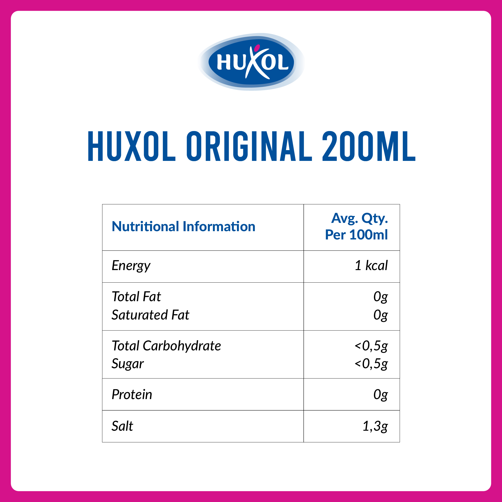 Combo 15 Huxol Sweetener Original 200ml