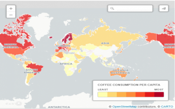 MAPPED: THE COUNTRIES THAT DRINK THE MOST COFFEE [2017]