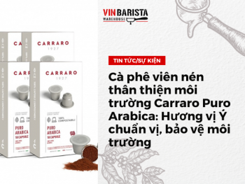 Cà phê viên nén thân thiện môi trường Carraro Puro Arabica: Hương vị Ý chuẩn vị, bảo vệ môi trường