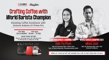 Cùng World Barista Champion nâng tầm cà phê với Victoria Arduino E1 Prima Pro