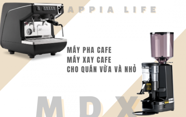 Combo coffee machine and grinder for small coffee shops