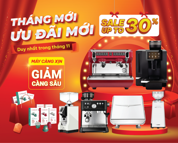 NOVEMBER PROMOTION: THE BEST COFFEE MACHINE, THE DEEPER THE DISCOUNT