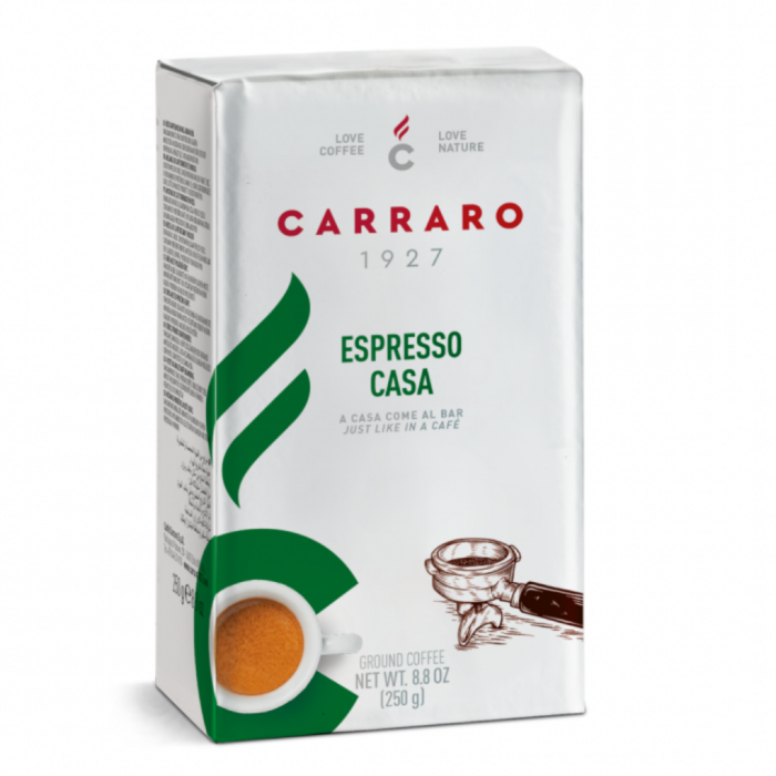 Cà phê xay xẵn Carraro Espresso Casa - 250g