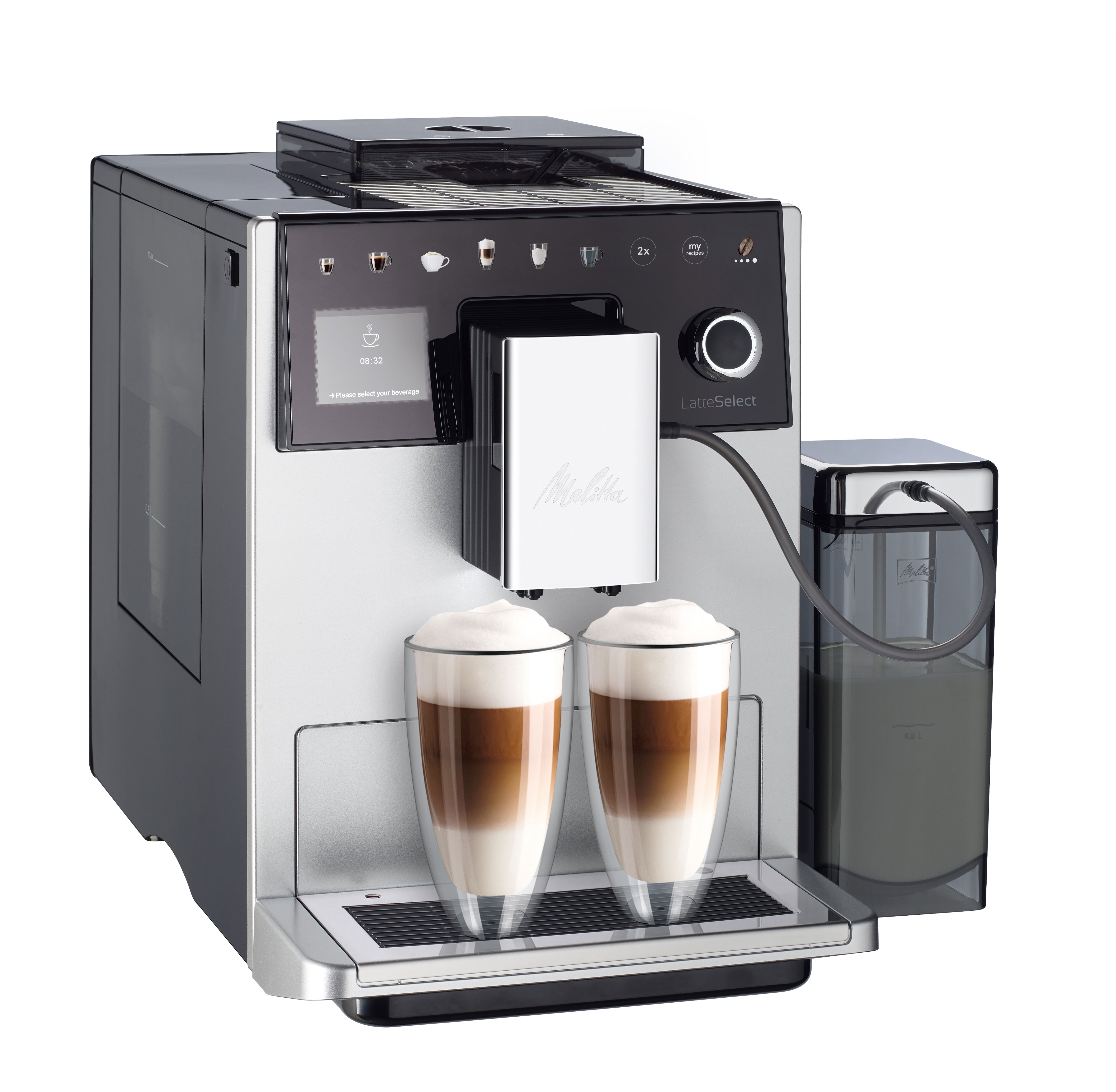 Máy pha cà phê tự động Melitta Latte Select - Bạc