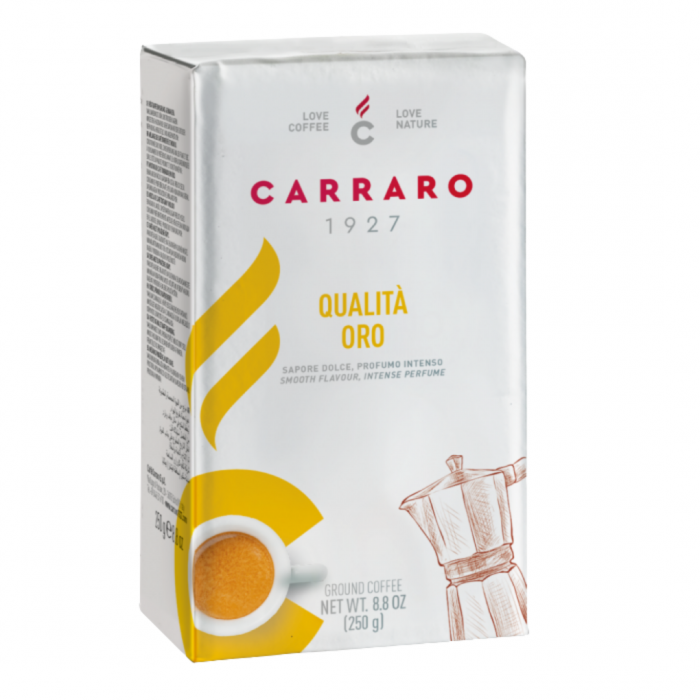 Cà phê xay xẵn Carraro Qualità Oro - 250g