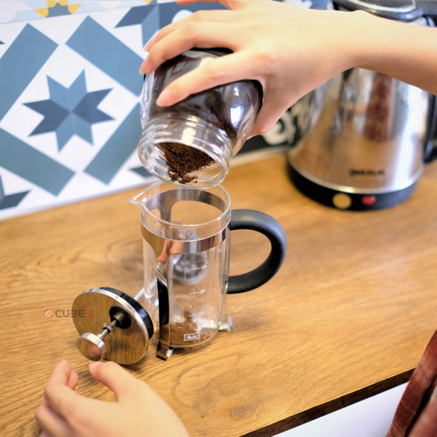 Melitta French Press Premium 3 Cups Coffee Maker - Bạc
