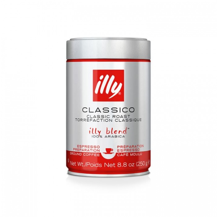 illy Classico Coffee ground 250g Can
