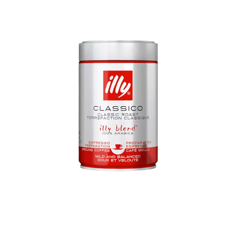 Cà phê bột illy Classico Dạng Lon - 250g
