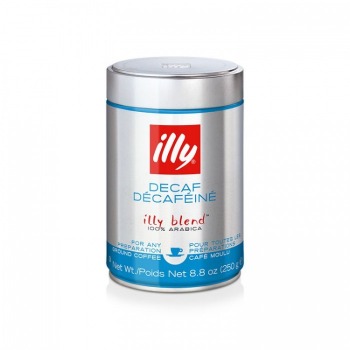illy Classico Decaf Coffee ground 250g Can