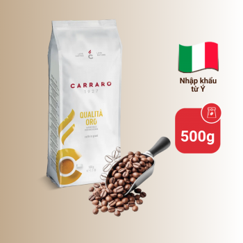 Cà phê hạt Carraro Gourmet Blend - Qualità Oro - 500g