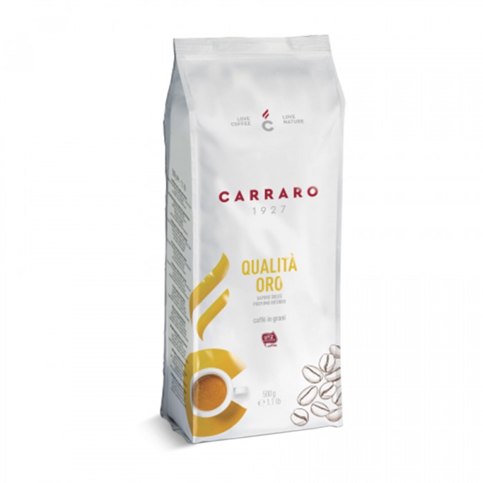 Cà phê hạt Carraro Qualita Oro 500g
