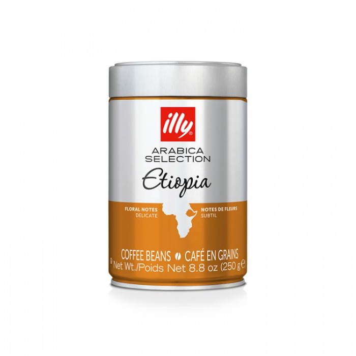 Cà phê hạt illy Ethiopia Beans 250g dạng lon