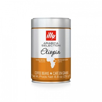 illy Ethiopia Coffee beans 250g Can