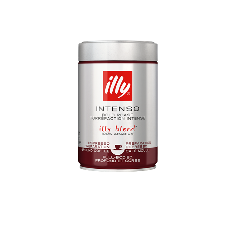 illy Bold Roast Intenso Ground Coffee Can - 250g
