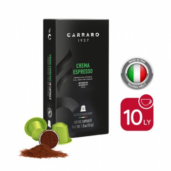 Carraro Crema Espresso - Cà phê viên nén