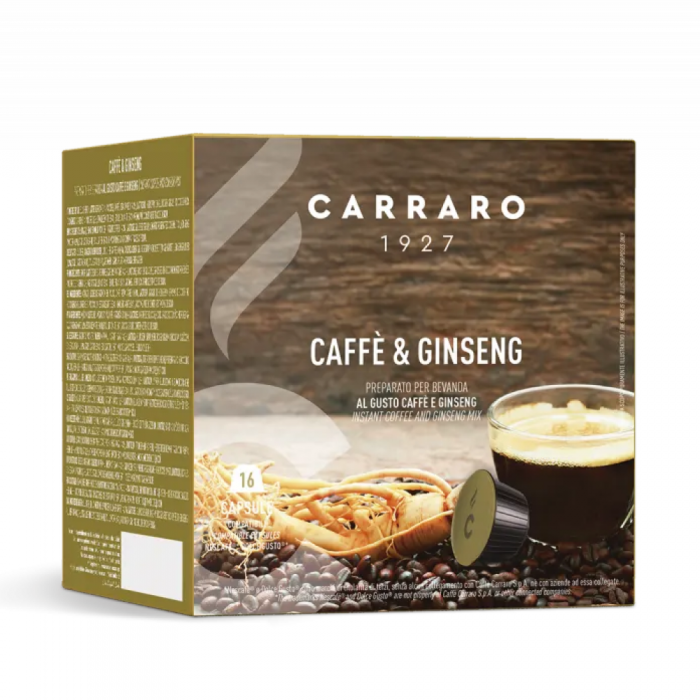 Cà phê viên nén Dolce Gusto - Carraro Caffè & Ginseng - 16 viên
