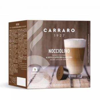 Cà phê viên nén Dolce Gusto - Carraro Nocciolino - 16 viên