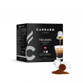 Carraro Puro Arabica Capsules Coffee (100 capsules)
