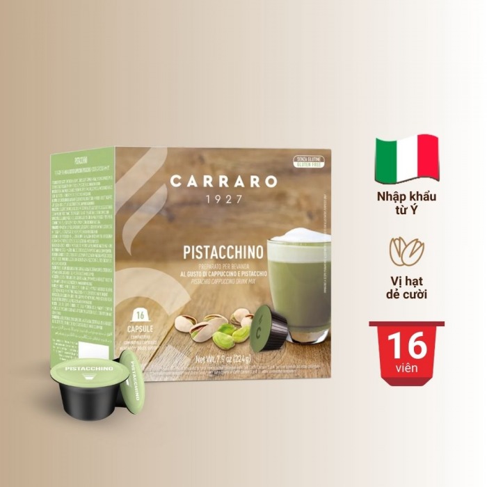 Coffee Capsule Dolce Gusto - Carraro Pistacchino - 16 capsules