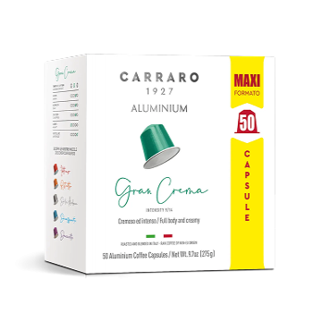 Cà phê viên nén Nespresso - Carraro Gran Crema - 50 viên