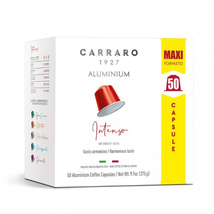 Coffee Capsule Nespresso - Carraro Intenso - 50 capsules