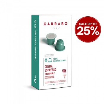 Carraro Crema Espresso - Eco-friendly Capsules Coffee