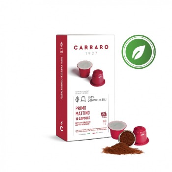 Eco-friendly Coffee Capsules Carraro Primo Mattino