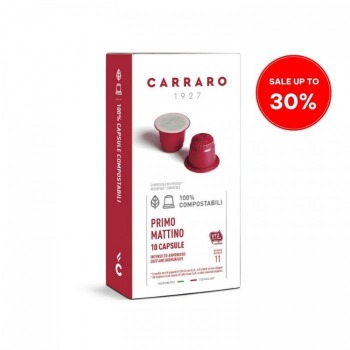 Carraro Primo Mattino - Eco-friendly Capsules Coffee l Date: 12 2023