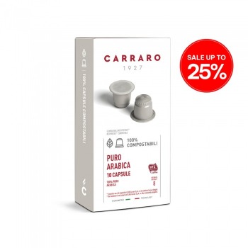 Carraro Puro Arabica Eco-friendly Capsules Coffee