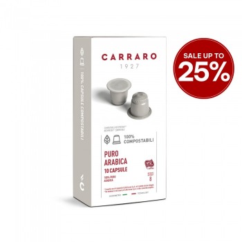 Carraro Puro Arabica Eco-friendly Capsules Coffee