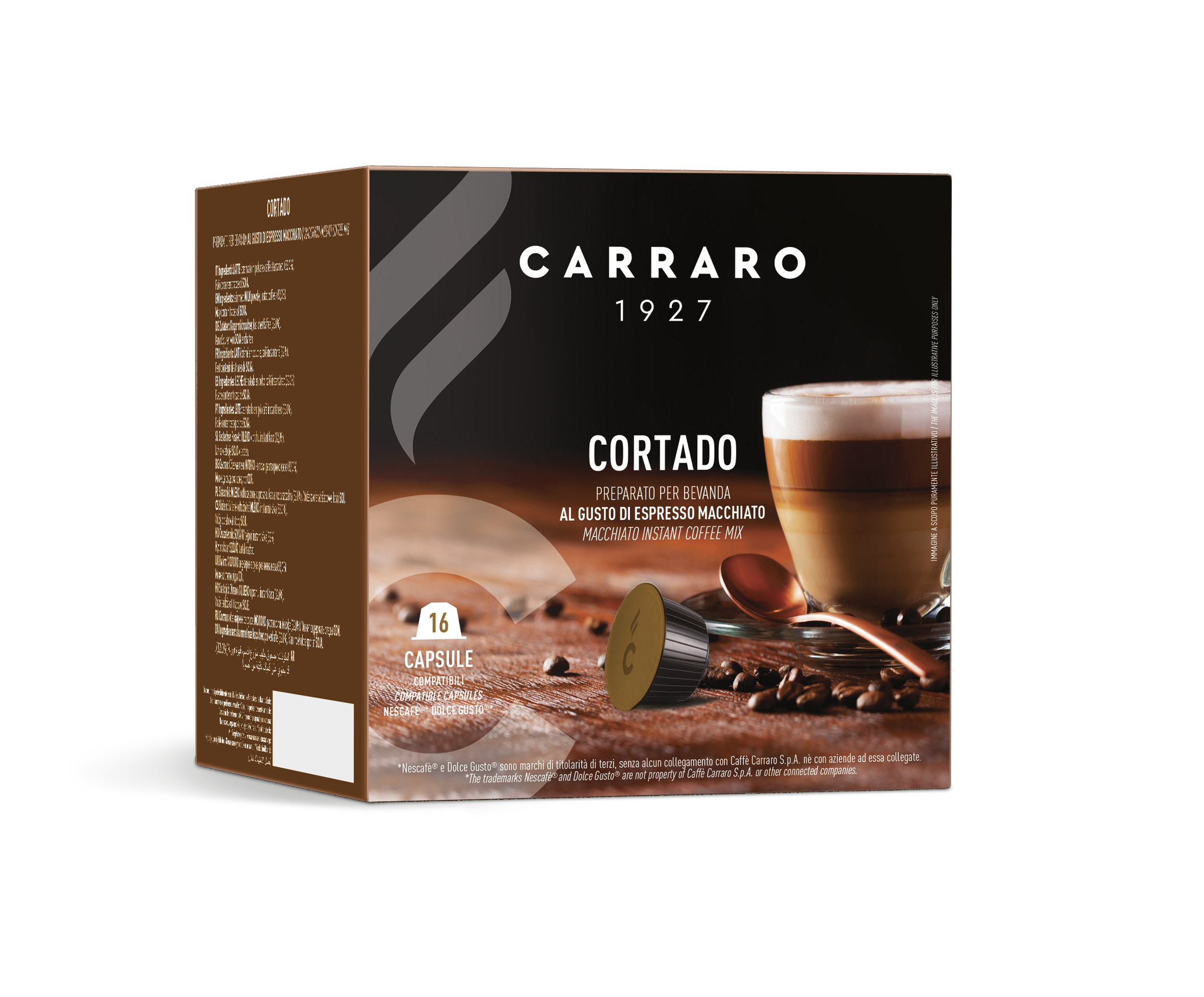 Coffee Capsule Dolce Gusto - Cortado - 16 capsules -
