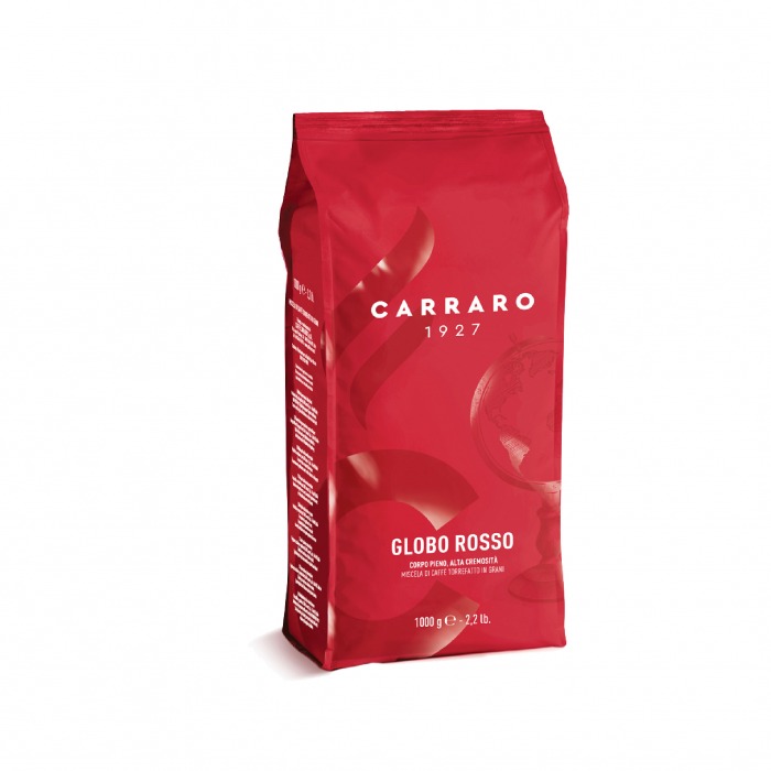 Carraro Globo Rosso Coffee Bean 1000g - 1Kg