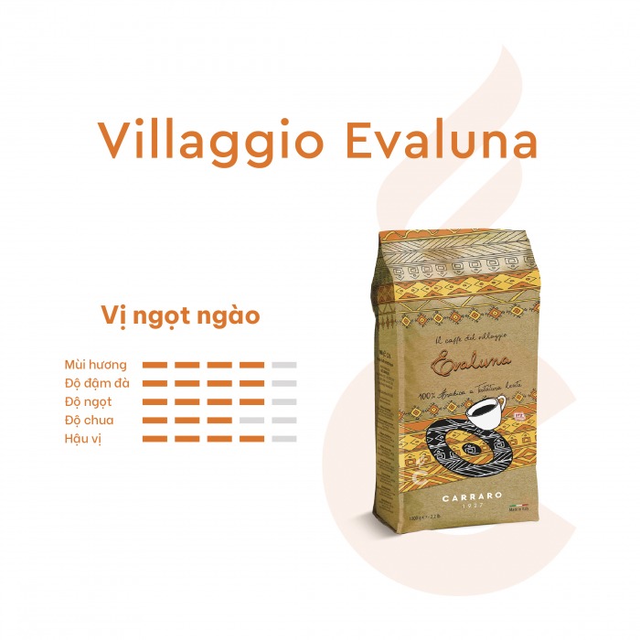 Cà phê hạt Villaggio Evaluna -