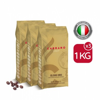 Carraro Globo Oro - Cà phê hạt (Combo 3Kg)