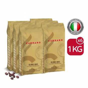 Carraro Globo Oro - Cà phê hạt (Combo 6Kg)