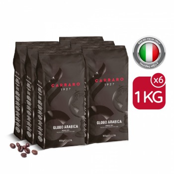 Carraro Globo Arabica - Cà phê hạt (Combo 6kg)
