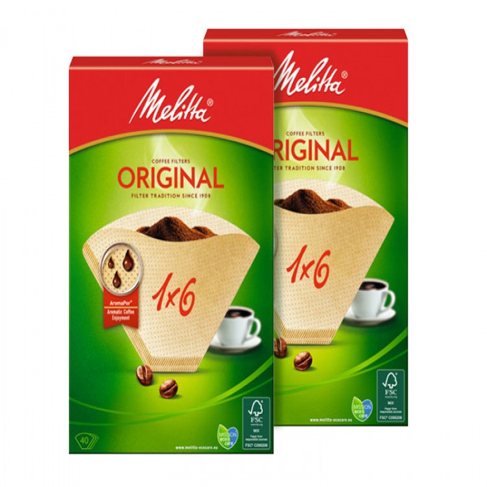 Coffee filter paper Melitta® 1x6