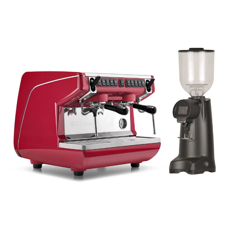 Combo máy pha cà phê Appia Life Compact + Máy xay Eureka Firenze 75