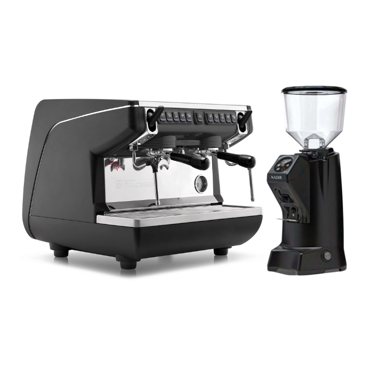 Combo Máy pha cà phê Appia Life Compact + Máy xay Eureka Nadir 65